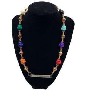 Embrace Imperfection Beaded Colorful Buddha Necklace